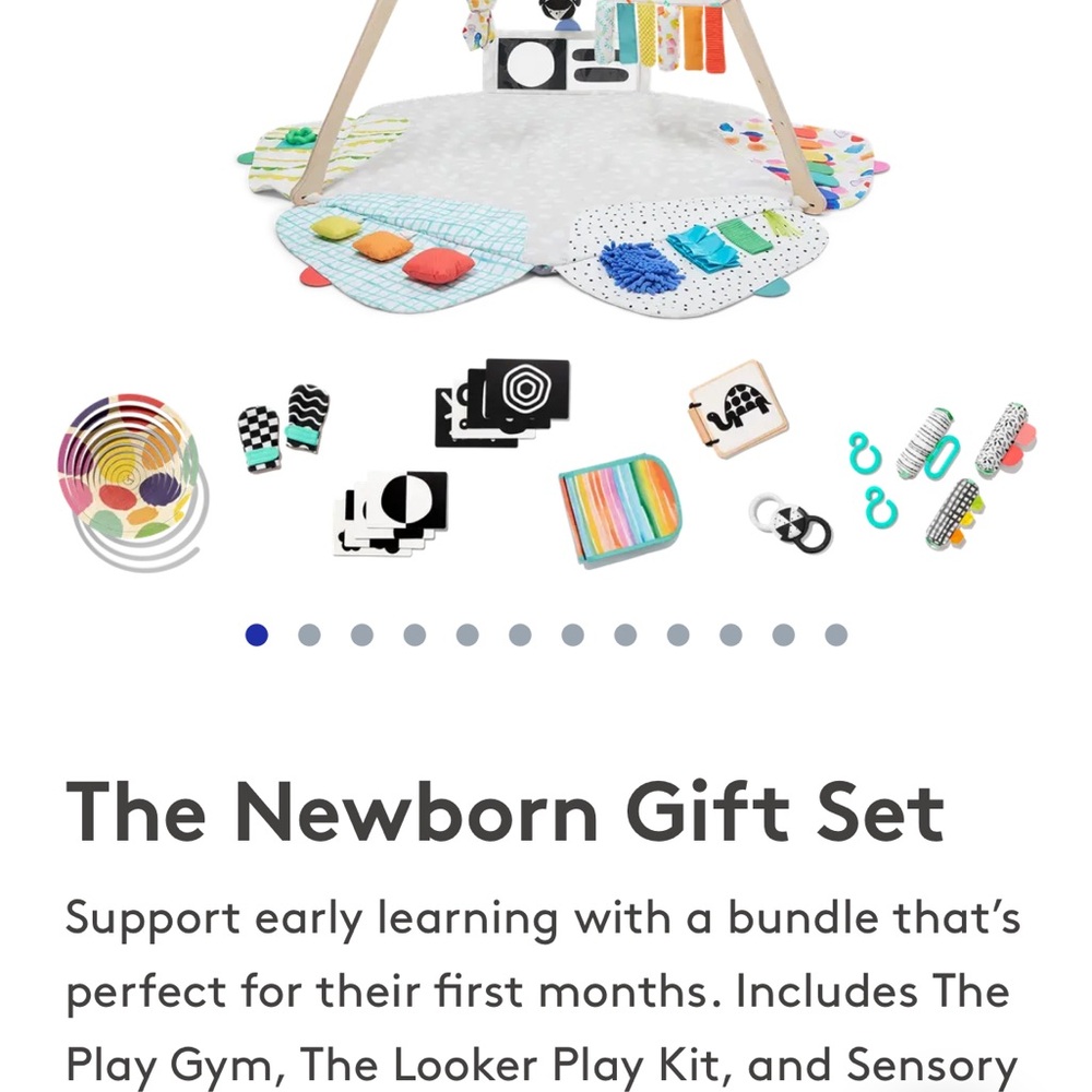 Colorful Newborn Play Gym and Toy Set